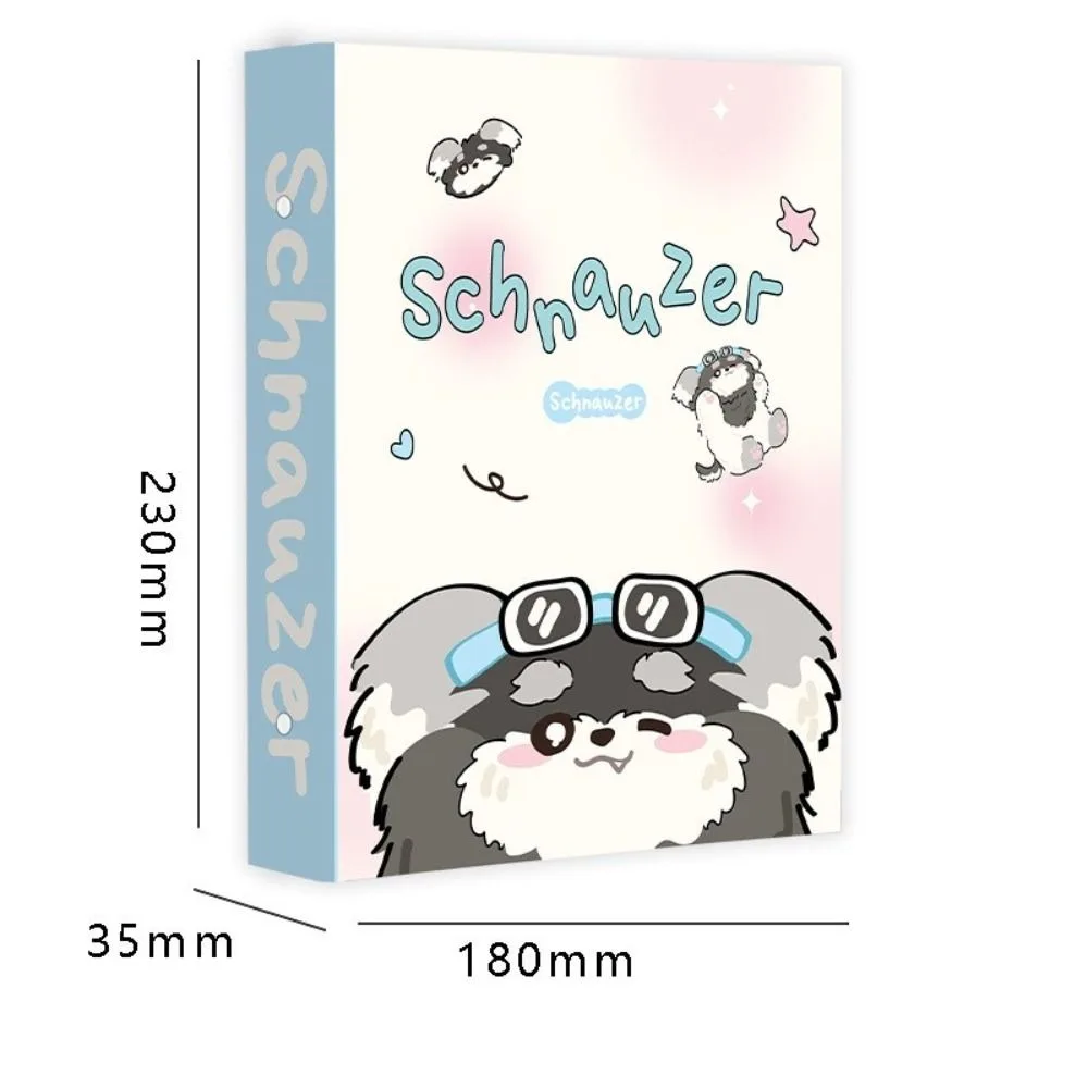 Kawaii A5 Kpop Idol Photo Album Loose-leaf School Stationery Binder Photocard Holder Puppy Photo Card Holder