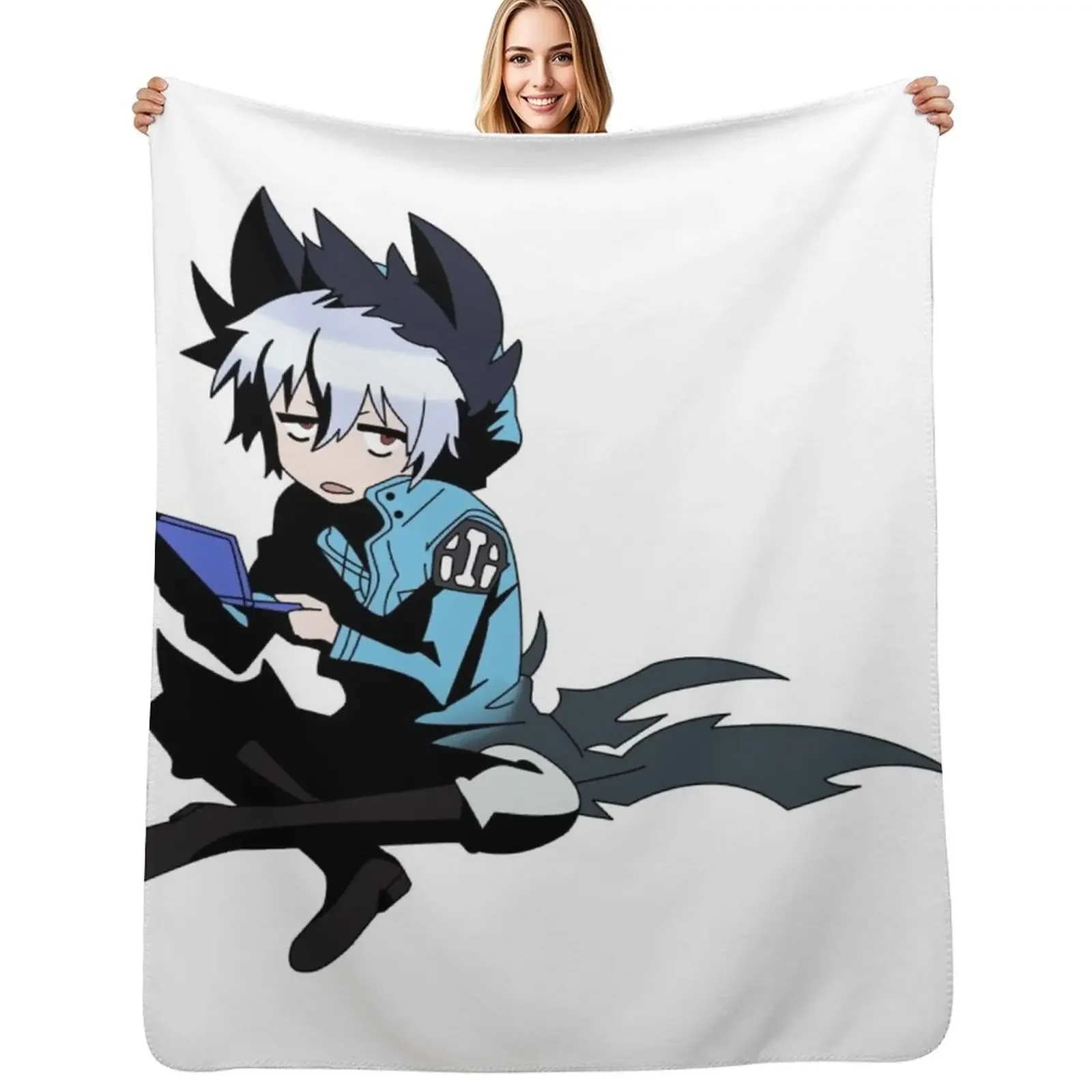 

Servamp Kuro Cute Sleepy Playing Games Throw Blanket Sofa Luxury Brand Blankets For Baby wednesday Blanket