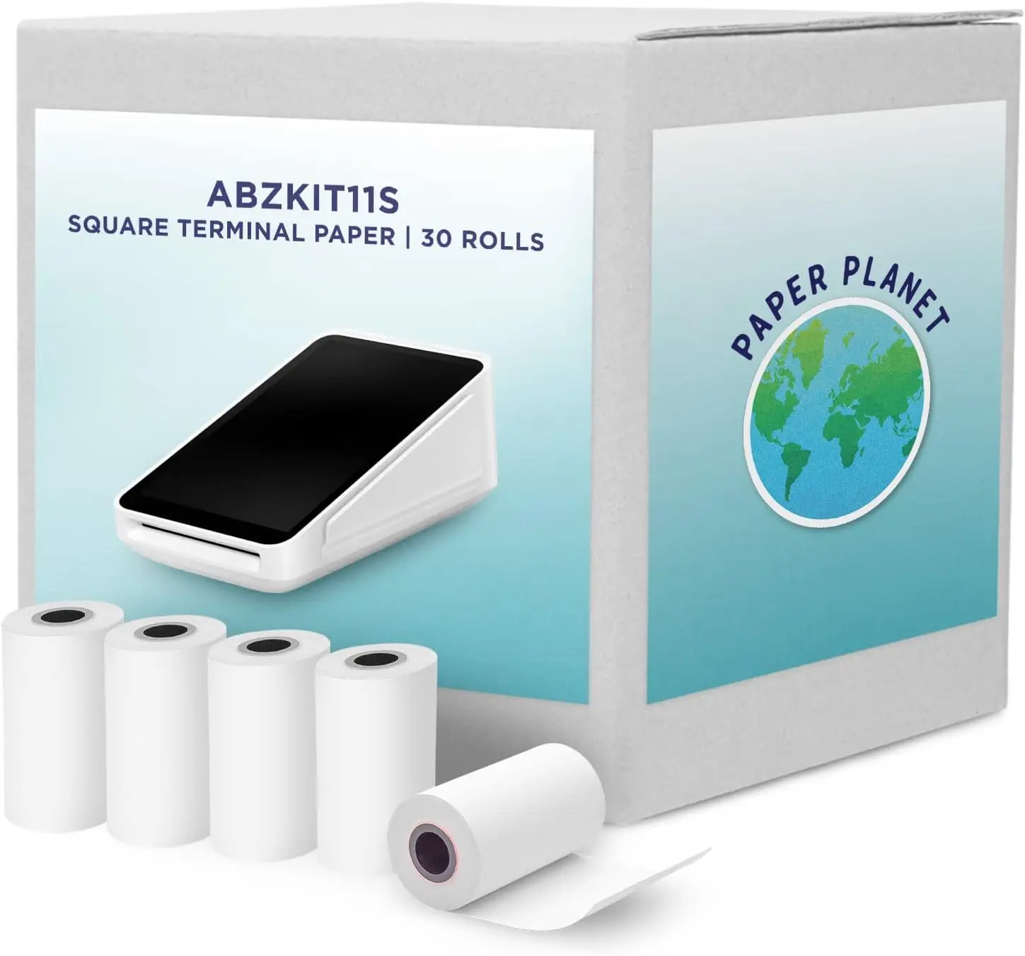 

30 рулонов термобумаги для квадратных терминалов, совместимые с SPD2-01, высококачественные расходные материалы для принтеров чеков