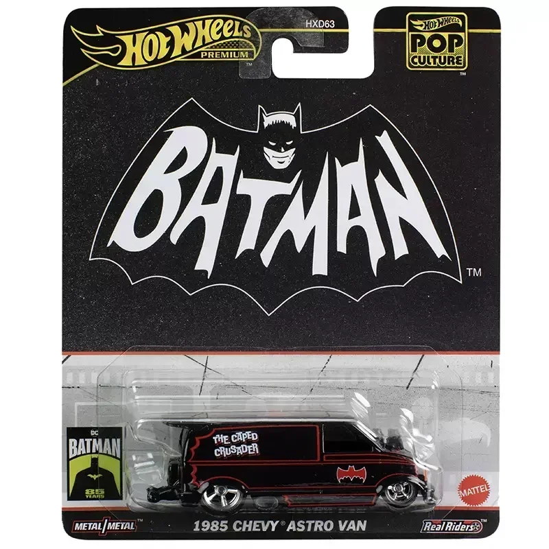 Original Hot Wheels Premium Car Batman Batmobile Diecast 1/64 Diecast Toys for Boys Pop Culture Retro Entertainment Vehicle Gift