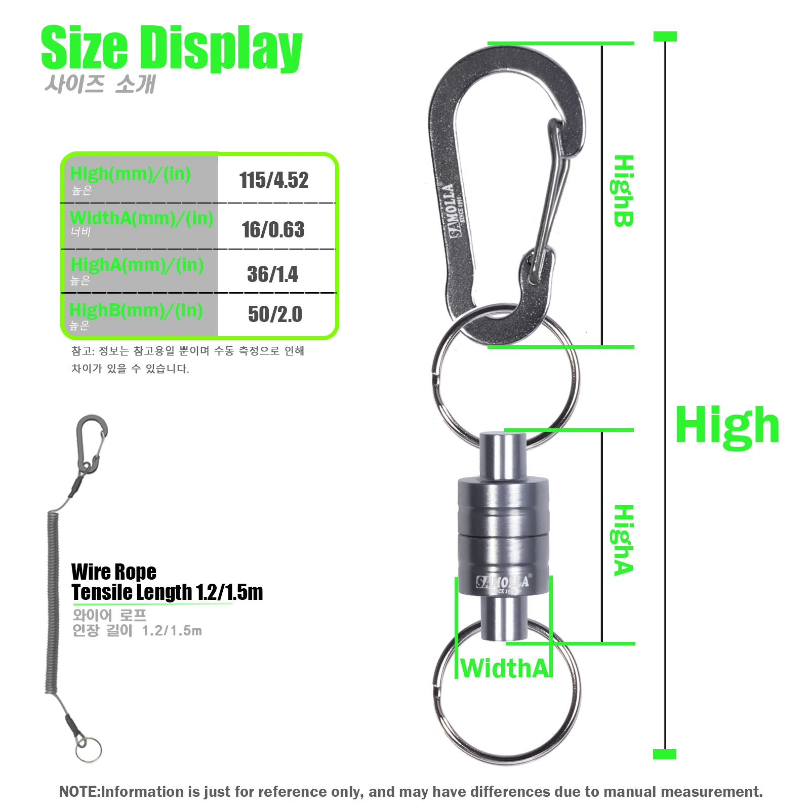 Magnetic Net Release Holder With Coiled Lanyard Fly Fishing Tools Strong Magnet Carabine Fast Buckle Anti-Drop Rope Accessories