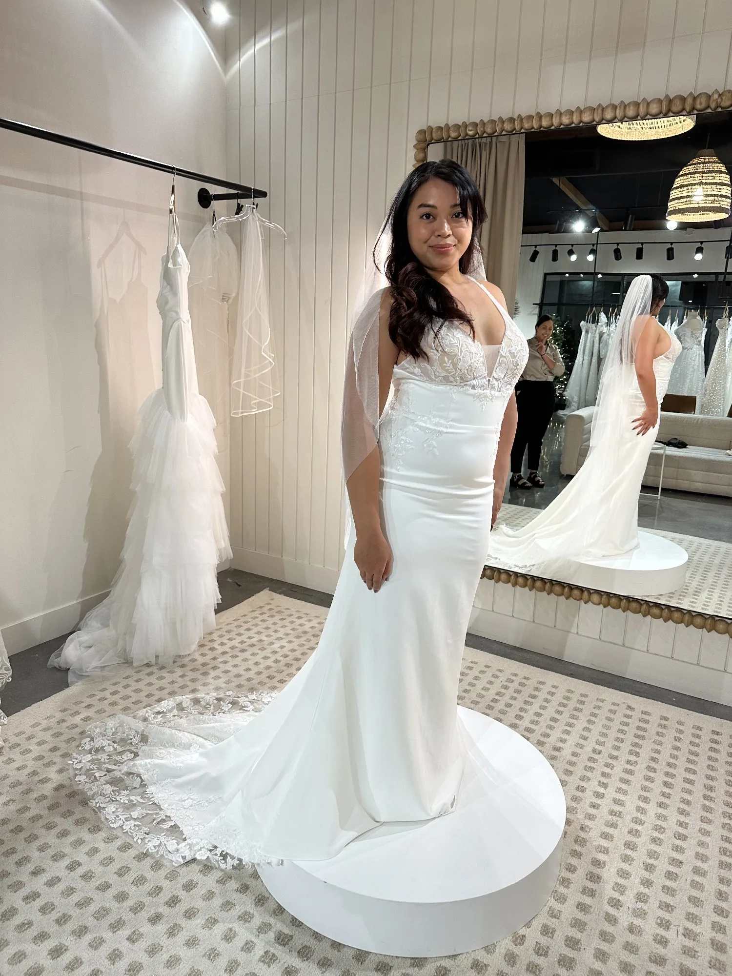 

Customized2026 Latest Sexy And Elegant Deep V-Neck Fishtail Skirt Wedding Dress Vestido De Novia Sleeveless Cross Shoulder Strap