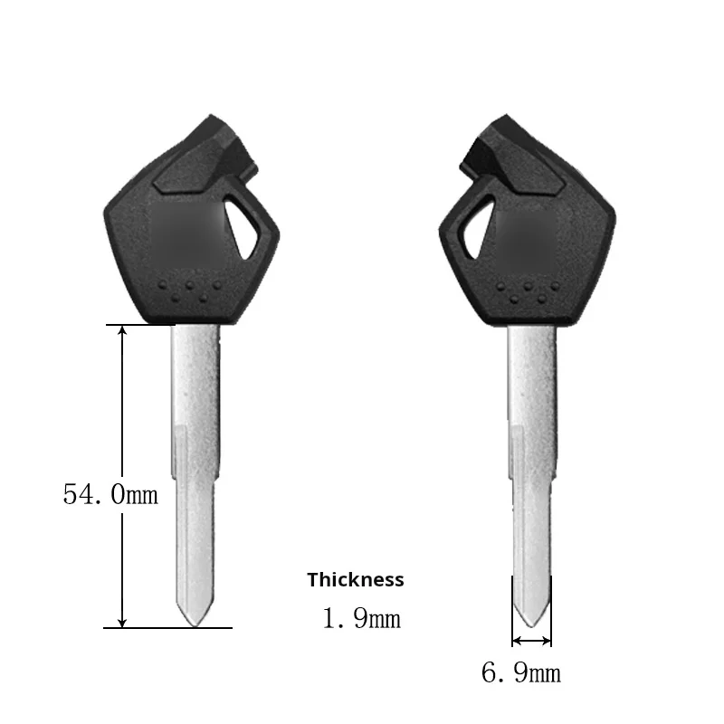 Suzuki motorcycle key, suitable for: Suzuki Lizhi Qingqi Youyou UY125 UU Little Dolphin motorcycle key embryo (including magnet)