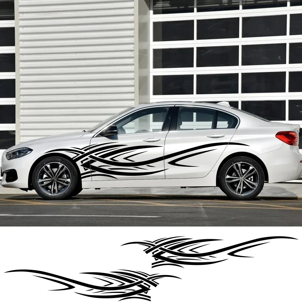 2PCS Car Body Side Sticker Auto Vinyl Decal Decoration Accessories For Suzuki Volvo Tesla Skoda VW Volkswagen Seat Subaru Toyota