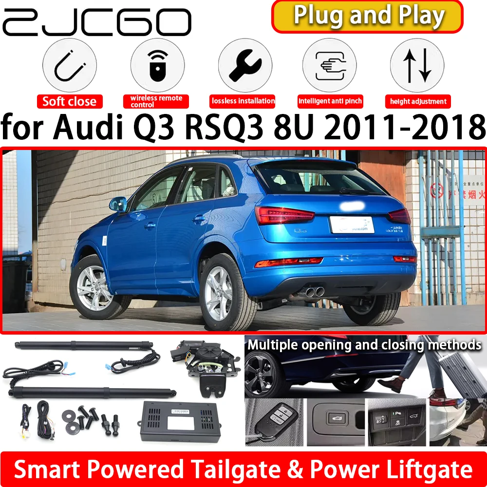 

ZJCGO for Audi Q3 RSQ3 8U 2011-2018 OEM Automatic Electric Powered Tailgate Power Liftgate Tail Gate Lift Kit System Plug & Play