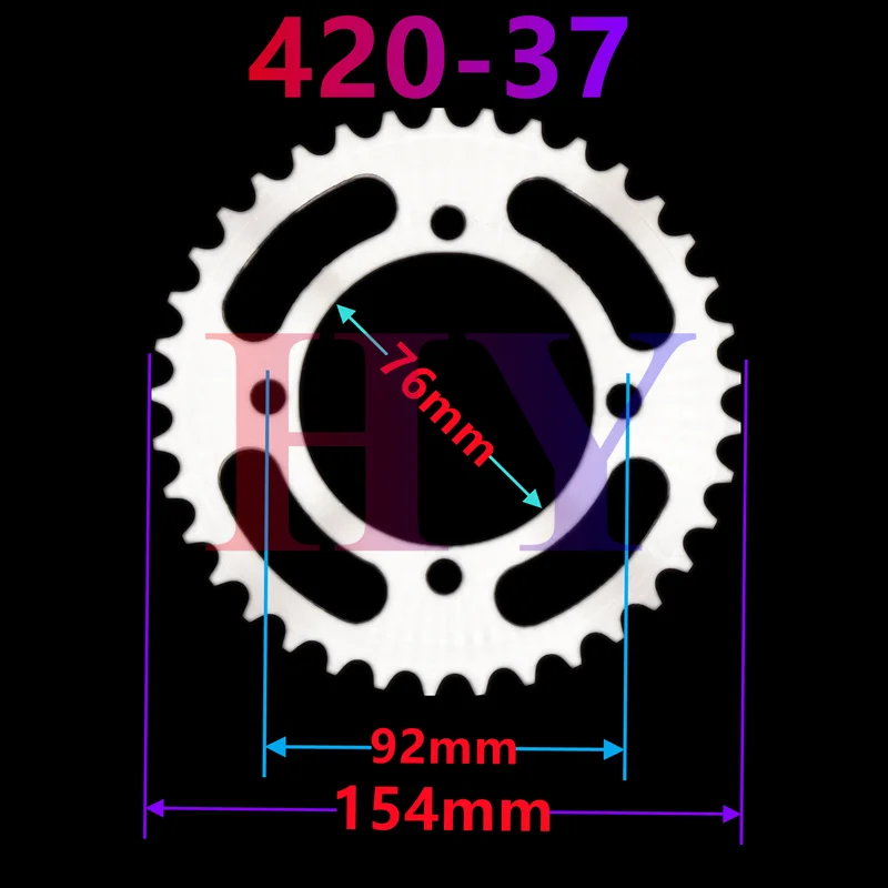 420 428 520530 25T 30T 32T 33T 35T 37T 47T 48T Sprocket inner diameter 76 62 64 mm suitable for ATV off-road motorcycle use gear