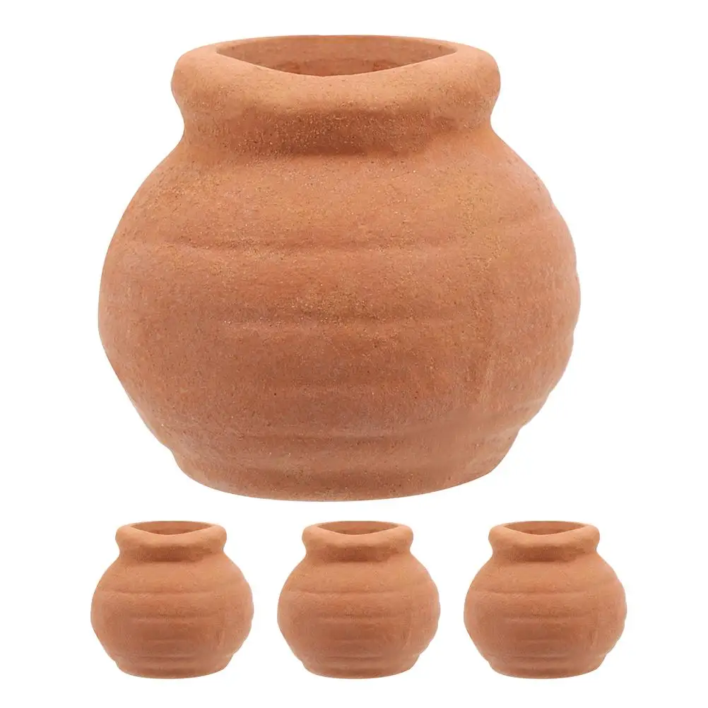 

4 Pcs Small Succulent Pots for Plants Cactus Planter Terracotta Mini Flower Crafts