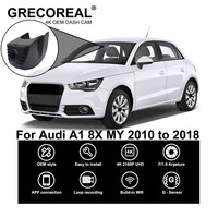 GRECOREAL 4K Dash Cam Front and Rear 2160P WiFi Car Dual Dashcam APP Control Easy Install Plug Play Compatible with Audi A1 8X