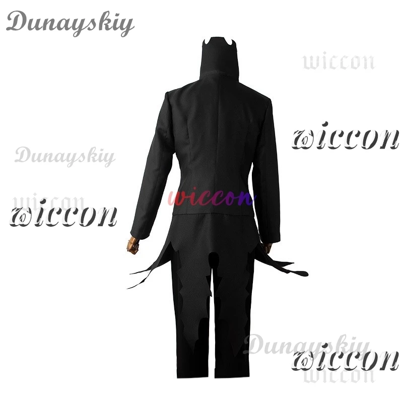 أزياء داندادان أوكارون كين تاكاكورا التأثيرية قناع شعر مستعار توربو الجدة القوى الياقة السوداء زي مجعد الشعر القصير بدلة الهالوين