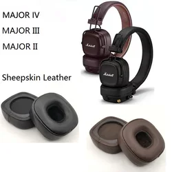 Upgraded Genuine Sheepskin Leather Ear Pads For Marshall Major II III IV 2/3/4 Headphones Replacement Ear covers Earmuffs