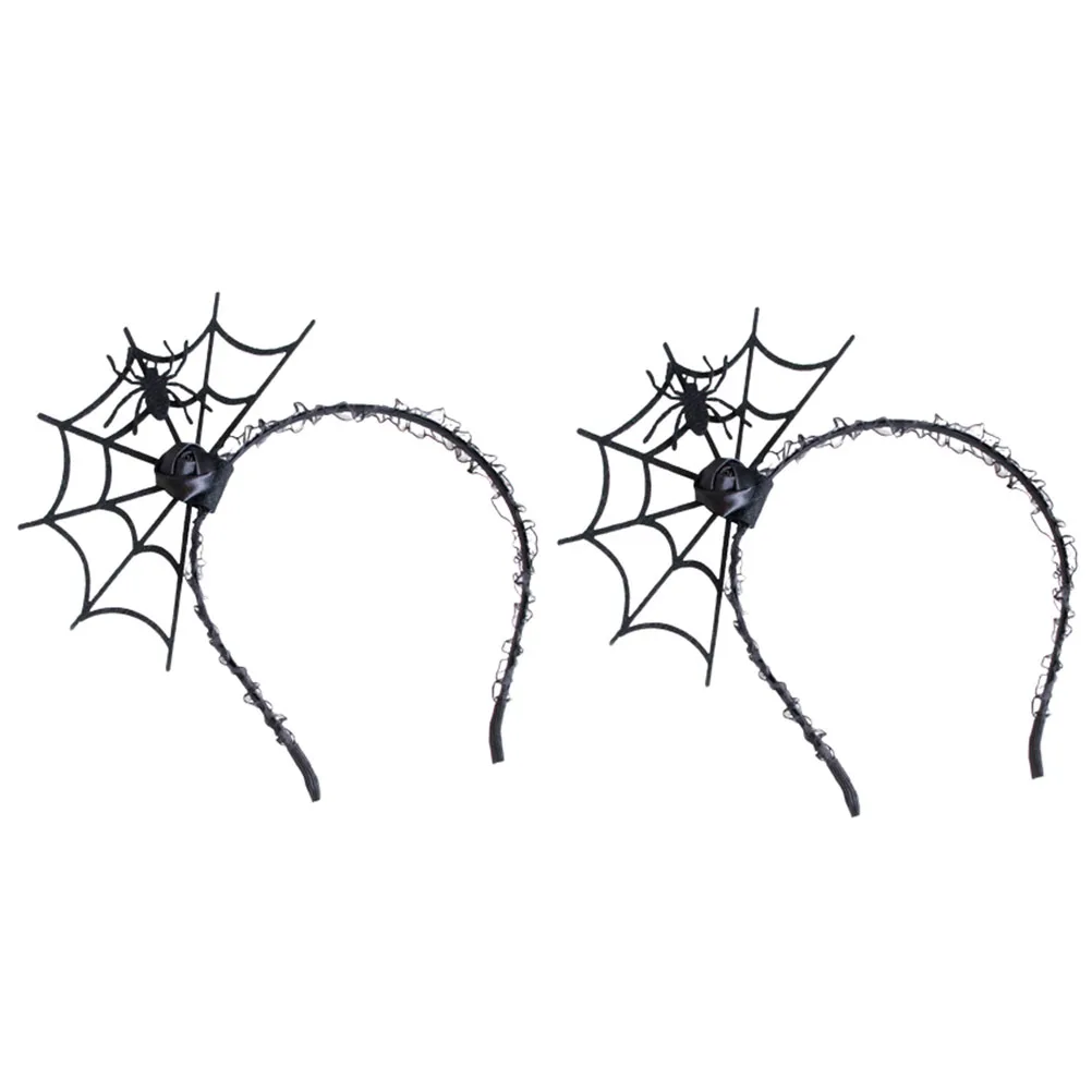 

2PCS Headband Decorative Hair Hoop Lightweight Durable Halloween Party Festival Accessories Spider Hair Hoop