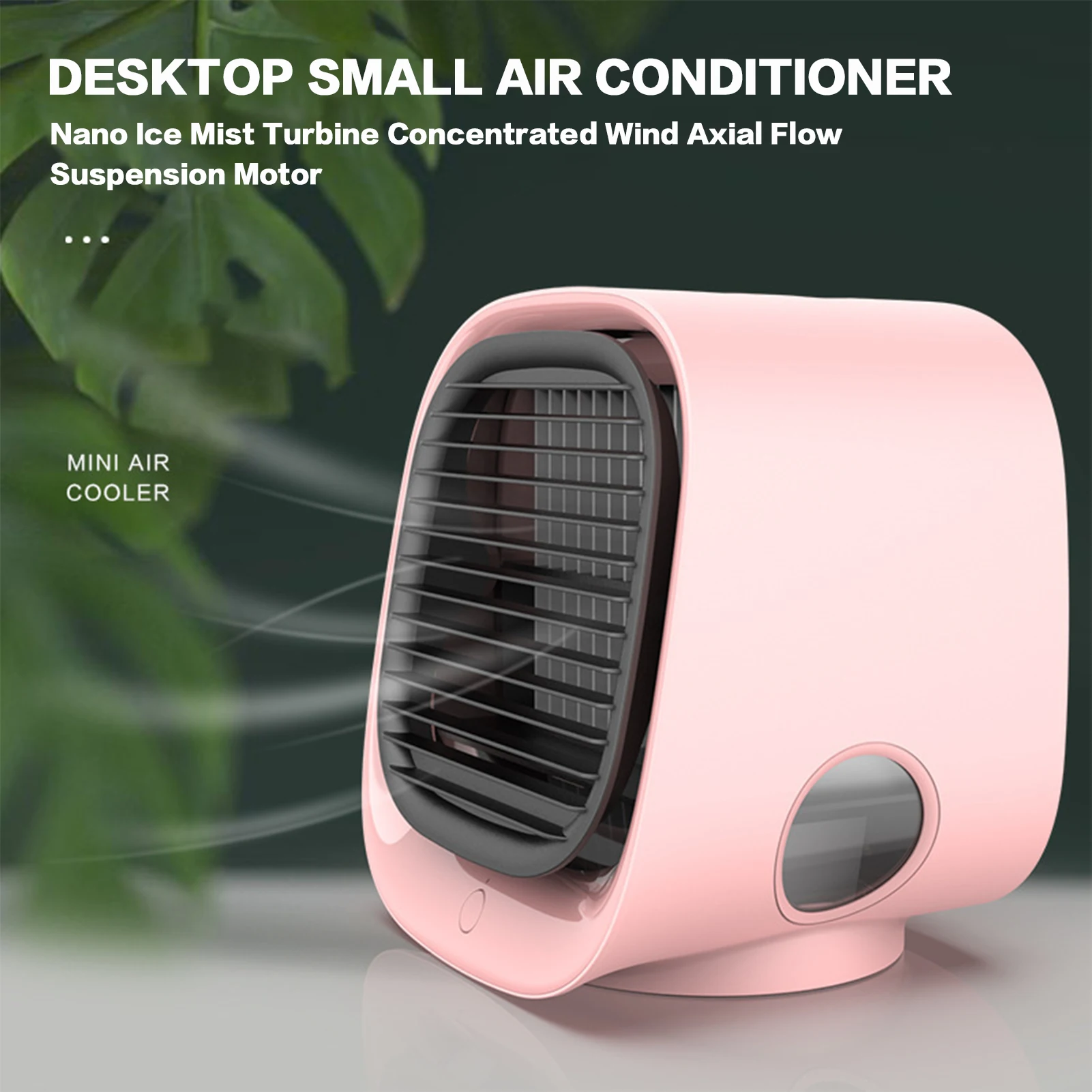 Ventilador de ar condicionado refrigerado a água, ventilador de mesa para escritório, USB