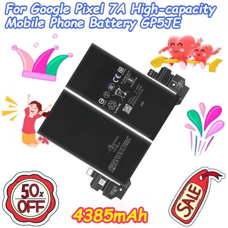 

4385mAh for Google Pixel 7A High-capacity Mobile Phone Battery GP5JE