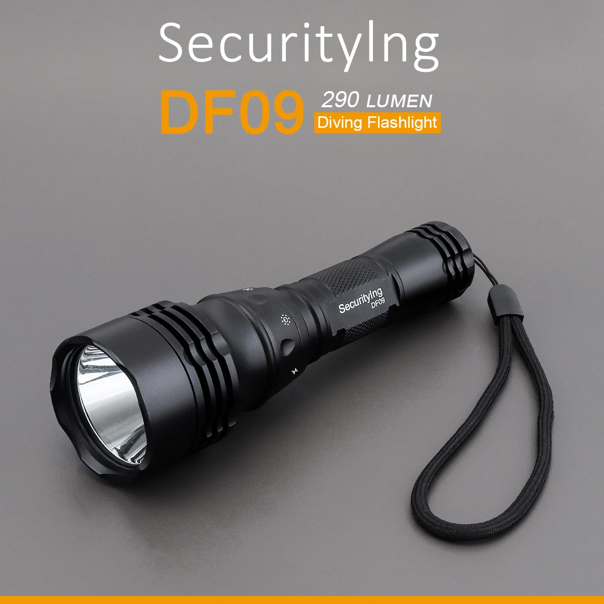 SecurityIng Professional Diving Flashlight Super Bright Scuba Light Underwater 30m Waterproof  Torch Camping Lanterna Torch