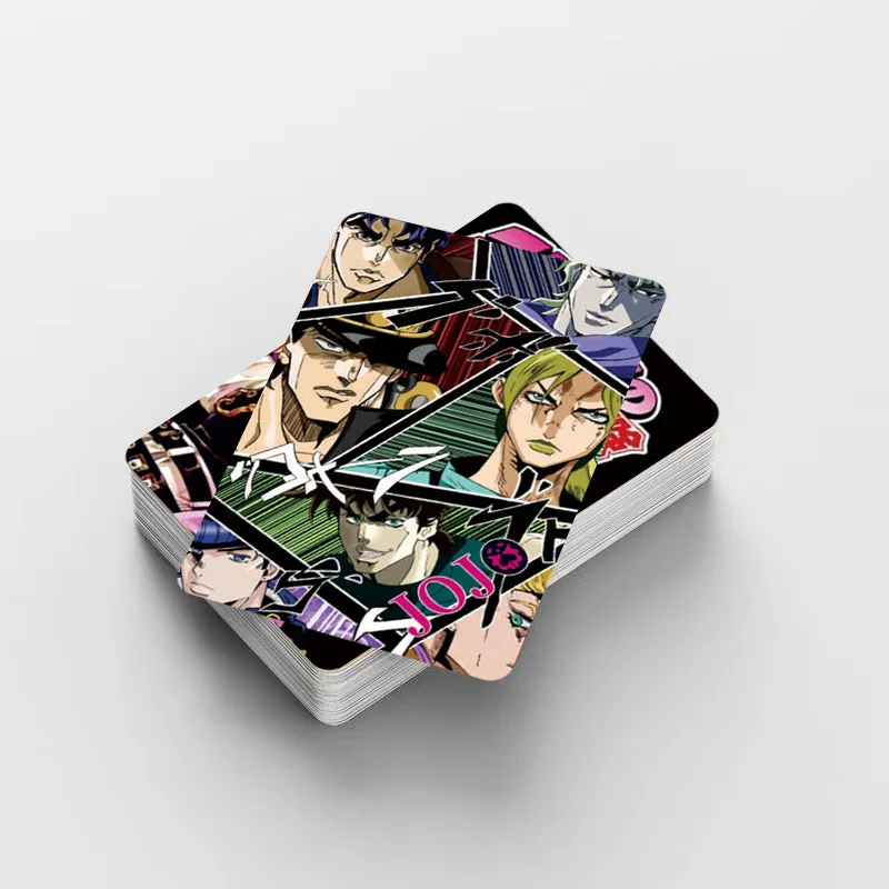92 pièces/ensemble Anime JoJo's Bizarre Adventure Lomo carte Double face Hd couleur impression photo Collection carte cadeaux autocollants jouets