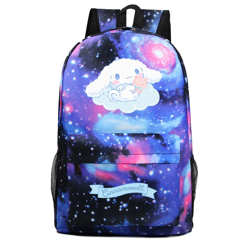 New Kawaii Cinnamoroll Boys Girls Kids Book Bags Bagpack Teenagers Schoolbag Student Laptop Travel Backpacks