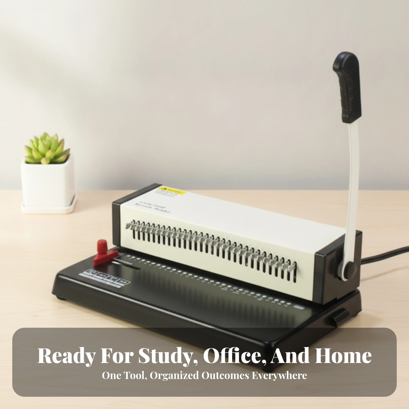 30-Hole Punch Machine Desktop Manual Paper Punch with Lever Handle Puncher Adjustable Compact for Professionals, Office