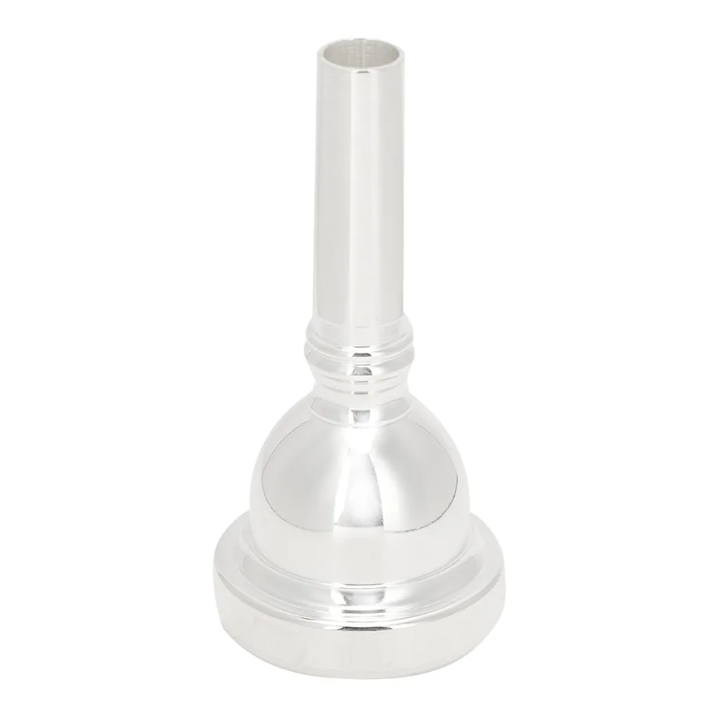 Picture 3: Silver Trombone Mouthpiece​ ​12C Model​ ​Brass ​Brass Mouthpiece​ Jazz Player Accessory​ ​Beginner Friendly​