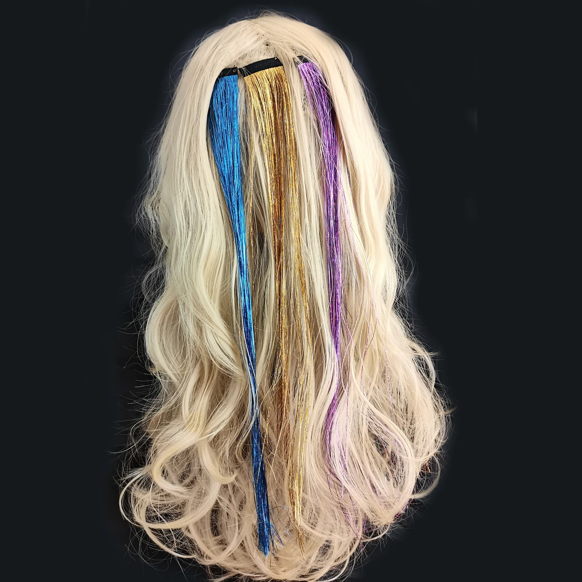 

Заколка для волос в упаковке, 5 шт., 18-дюймовая заколка для волос с мишурой, блестящая мишура для наращивания волос, сказочные заколки для волос, вечерние аксессуары для волос