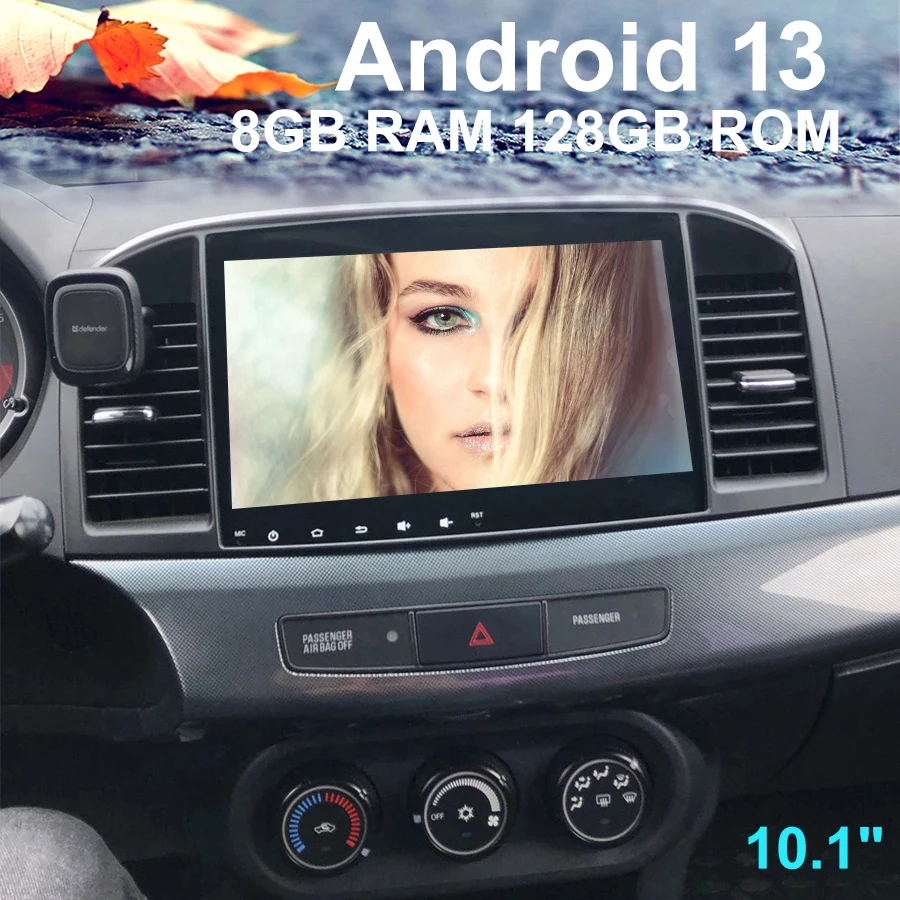 128GB Car Radio Android 13 Multimedia Video Player For Mitsubishi Lancer 2007-2018 2Din GPS Bluetooth Autoradio Wireless Carpaly