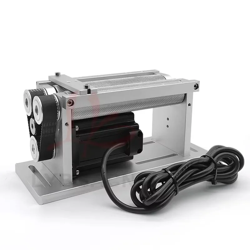 

LY GZ230 Rolling Roller Type Axis Rotary Fixture Clamp for Fiber Carving Engraving Marking Machine Use Optional Knurling