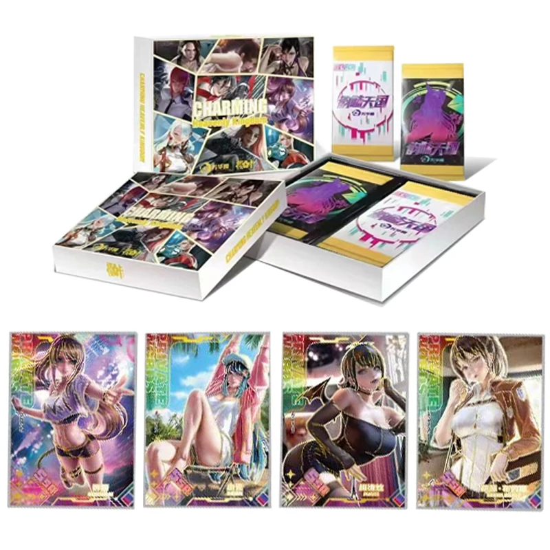 Hot Selling Sexy Goddess Story Cards Booster Box Collection Cards PR Pack Anime Beauties Multi-Character Rectangular Cards