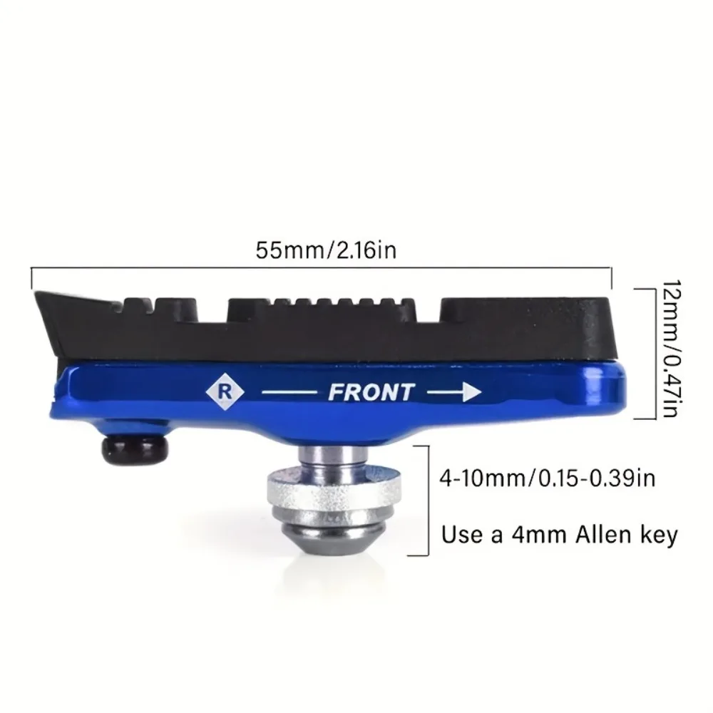 高品質のアルミニウム合金製自転車ブレーキパッド、マウンテンバイクとロードバイクに適しています。