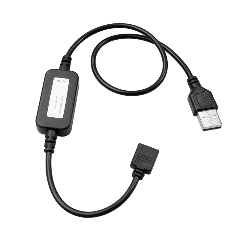 Telecomando per app Bluetooth per telefono cellulare, controller RGB in linea USB 5V per striscia luminosa a LED 50 cm