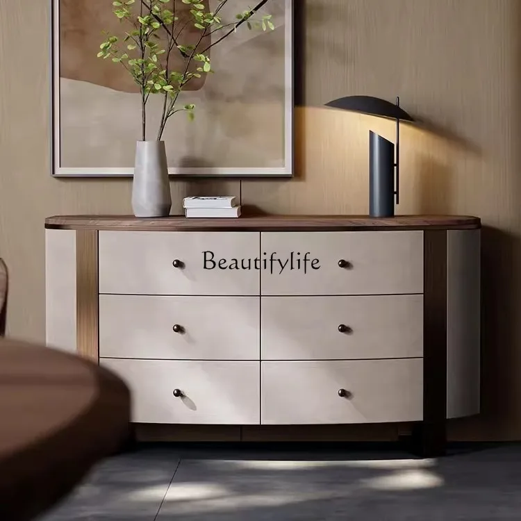 

Североамериканский черный орех, обеденный боковой шкаф из цельного дерева, настенный шкаф для гостиной, высококачественный шкаф-ведро