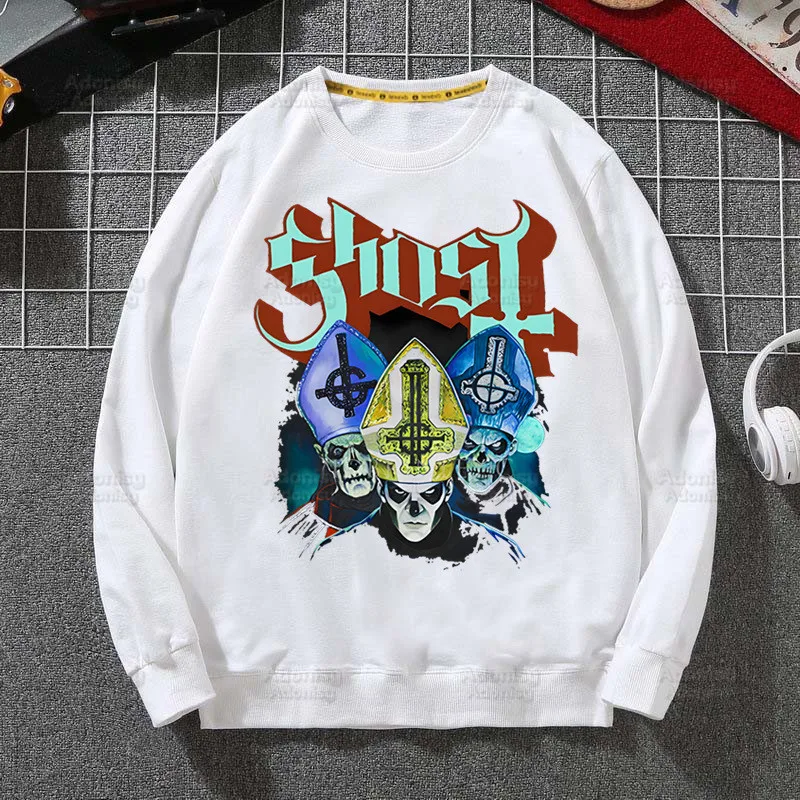 Ghost Band Hard Rock Band Men Hip Hop Sweatshirt Hoodie Harajuku Ghost B.C. Heavy Metal Pullover Hoodie Winter Autumn Hoodie