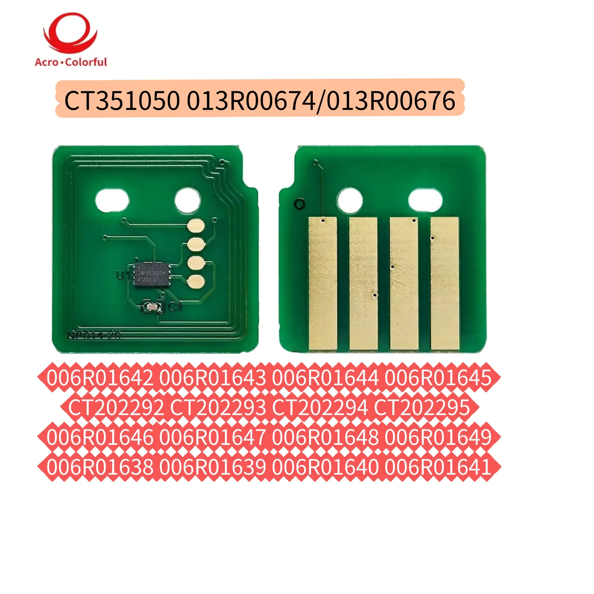 1Set Compatible 006R01642 Toner Chip For Xerox Versant 80 Copier Press 180Press Printer 013R00674 CT351050 Drum Cartridge Chip