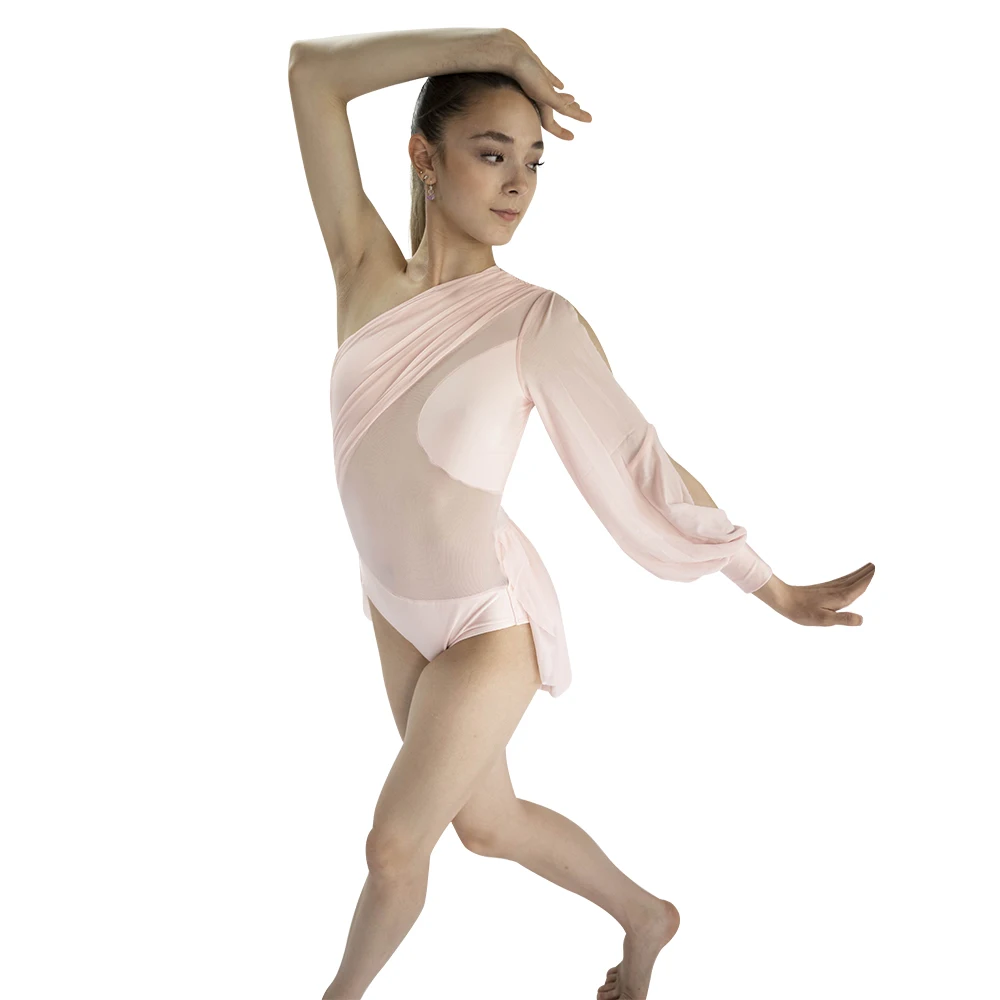 

Retail WholesaleNylon/Lycra Mesh Modern Dance performance suit practice suit Long sleeved Personalized dance performance clothin