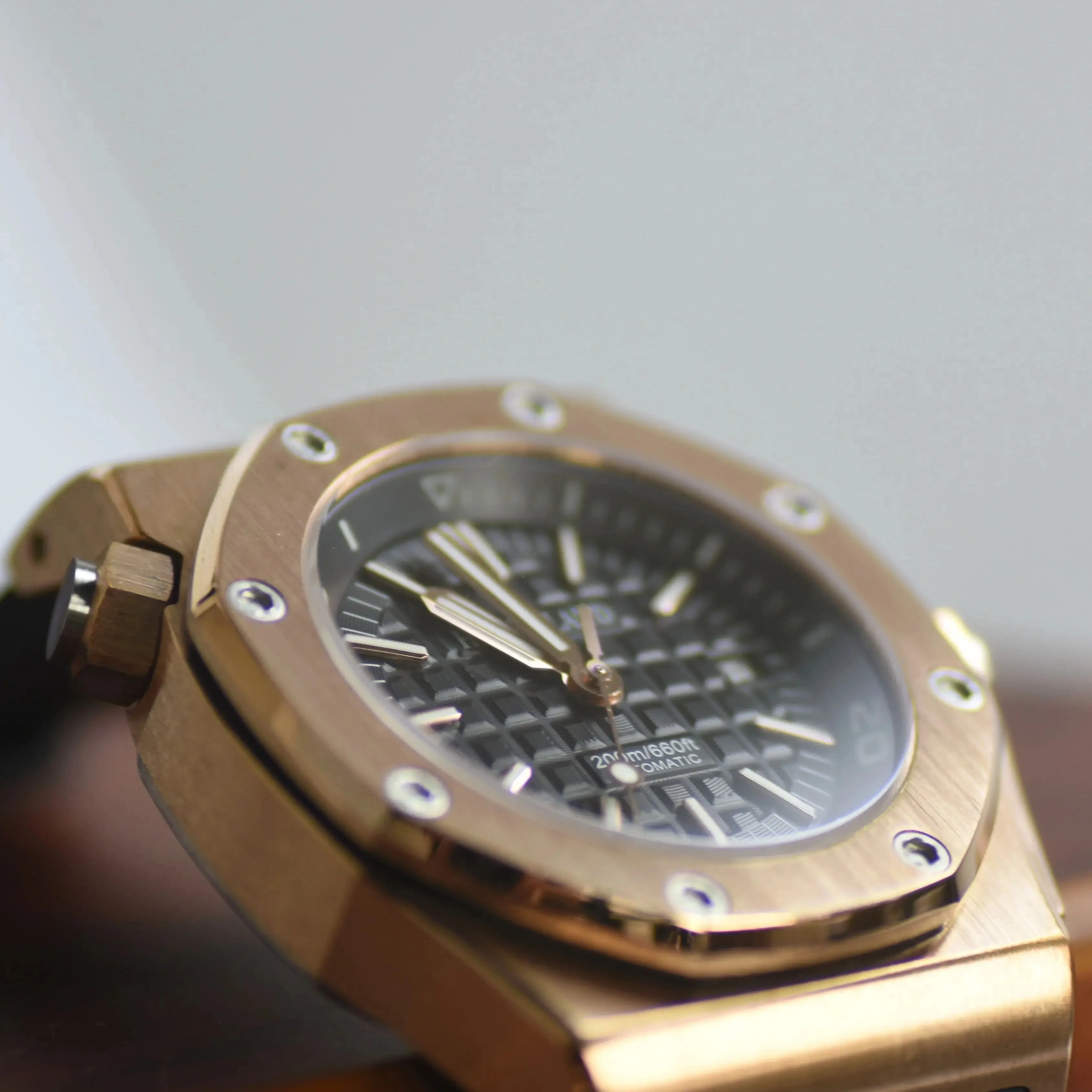2026 Hruodland Classic Retro Miyota 9015 Bronze Automatic Mechanical Men\'s Watch Sapphire Rubber waterproof Diving reloj hombre