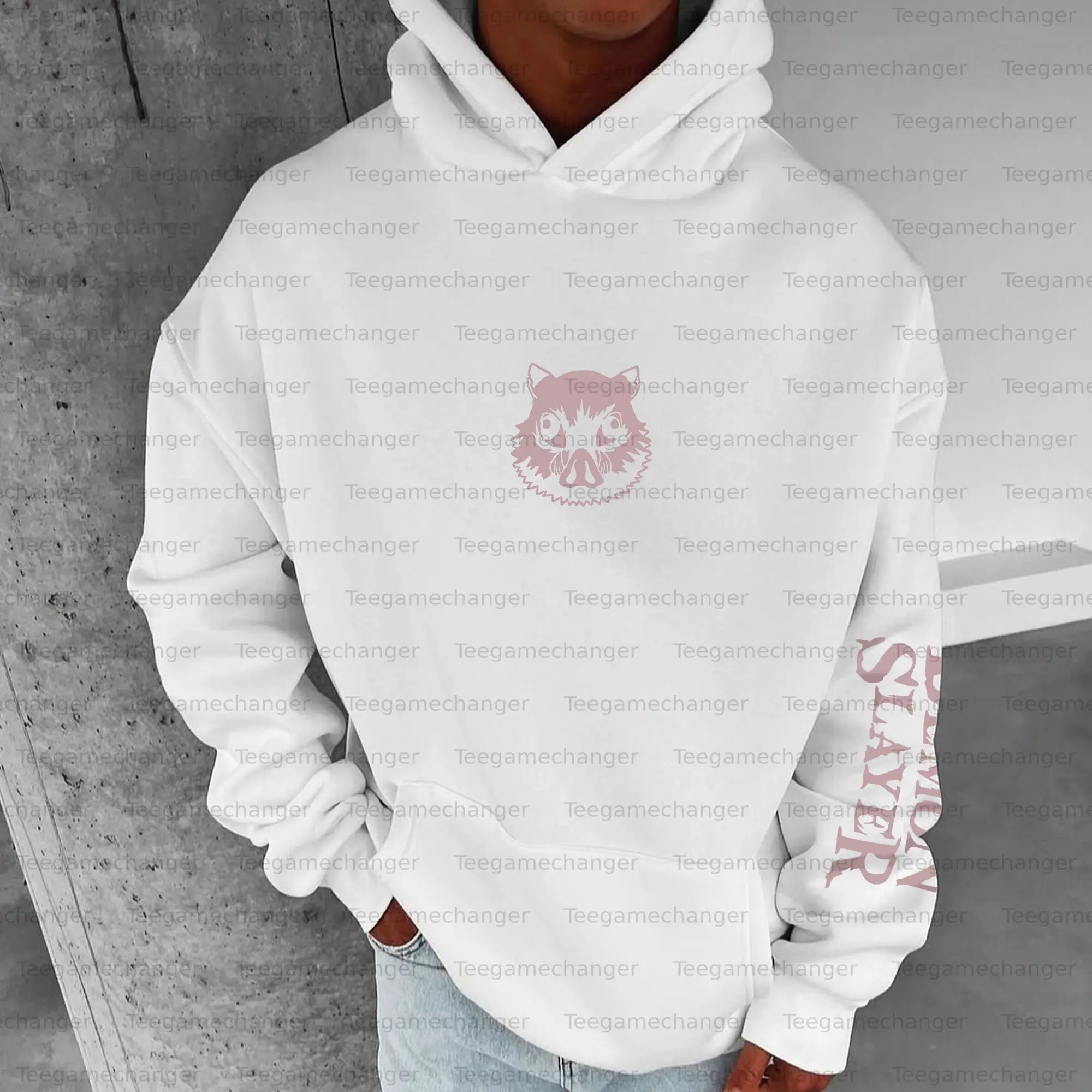 Anime branco hoodie das mulheres dos homens 2025 primavera algodão moletom cabeça de porco corpo humano personagem design azul rosa efeitos fumaça longo