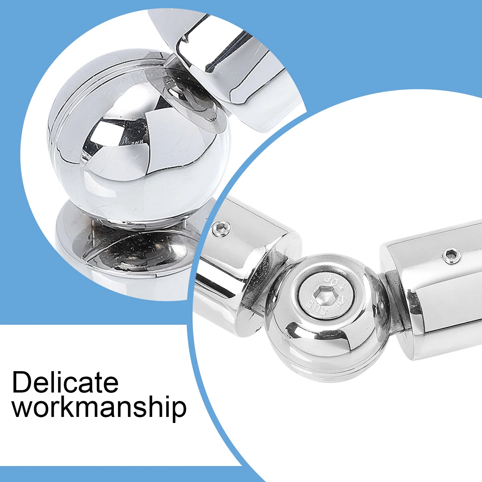 

Stainless Steel Curtain Rod Elbow Connector Adjustable Heavy Duty Corner Connector For Window Curtains Corrosion