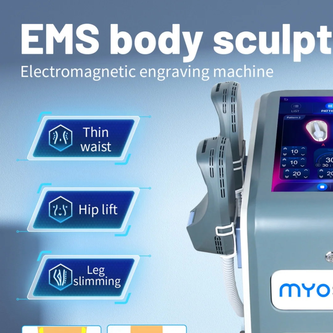

Профессиональный аппарат для коррекции фигуры MYOSlim CL-001: электромагнитная стимуляция мышц HI-EMT, оборудование для контурной пластики тела