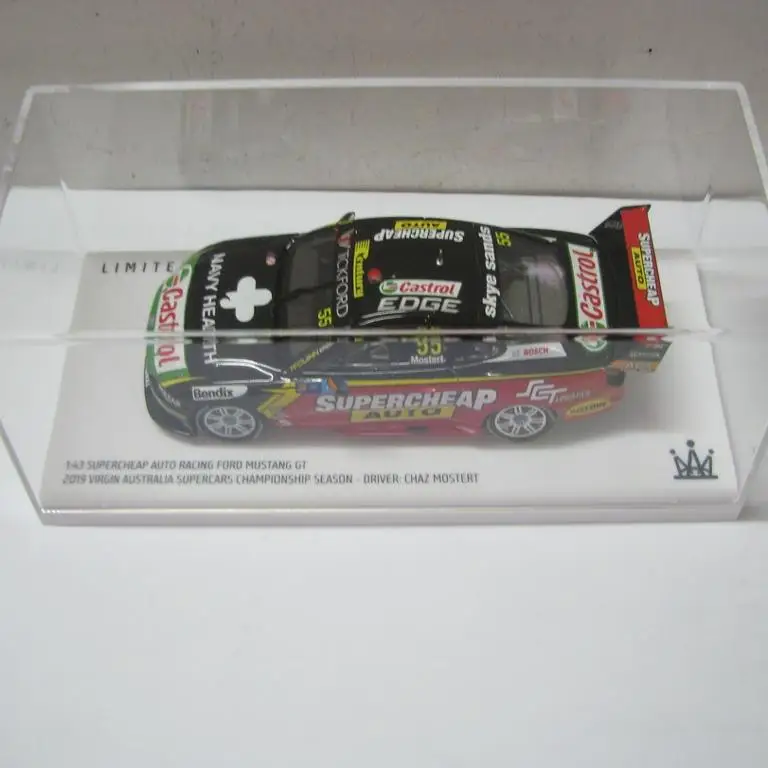 

Литой под давлением масштаб 1:43 АУТЕНТИЧНЫЙ Ford Mustang SUPERCHEAP AUTO RACING # 55 2019, модель автомобиля из сплава, Коллекционная игрушка, подарок, сувенирный орнамент
