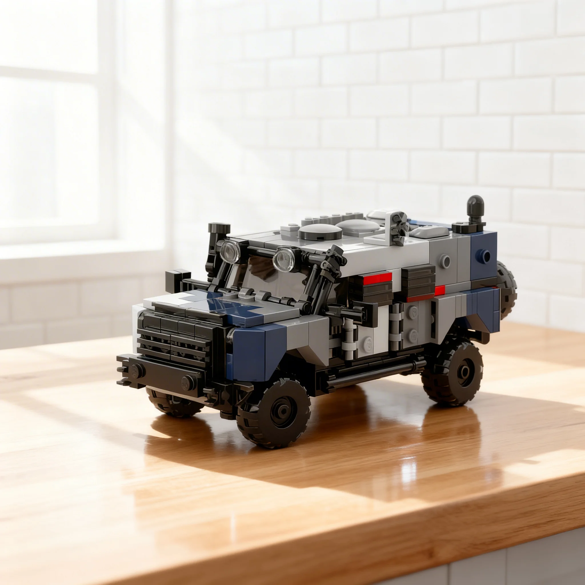 389PCS MOC Military Armored Vehicle Model Technical Mechanical Construction Collector Assembly Brick Detailed Display Toy Gift