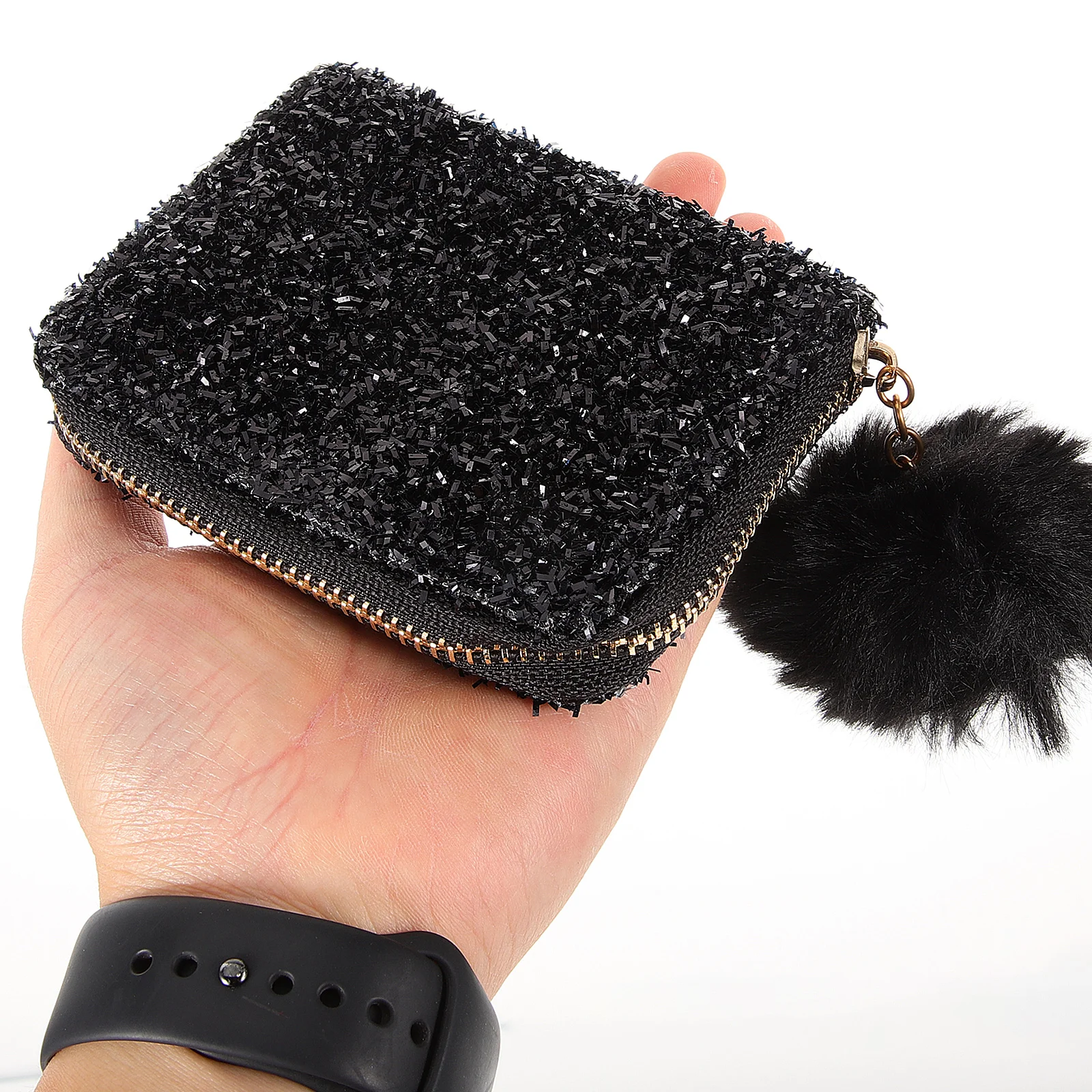 

Sequin Shiny Portable Makeup Storage Makeup Bag Pouch Travel Organizer Lightweight Compact Design GiftGirls