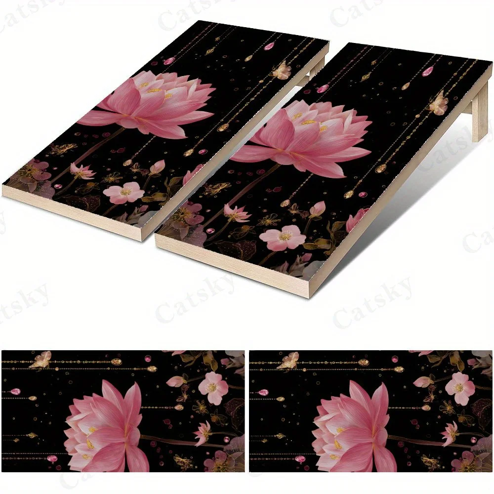 

Pink Flower Decoration Sticker,High Value! 2D Flat Vinyl Sandboard Decals - Budget-Friendly and High Value, Bubble-Free and Easy