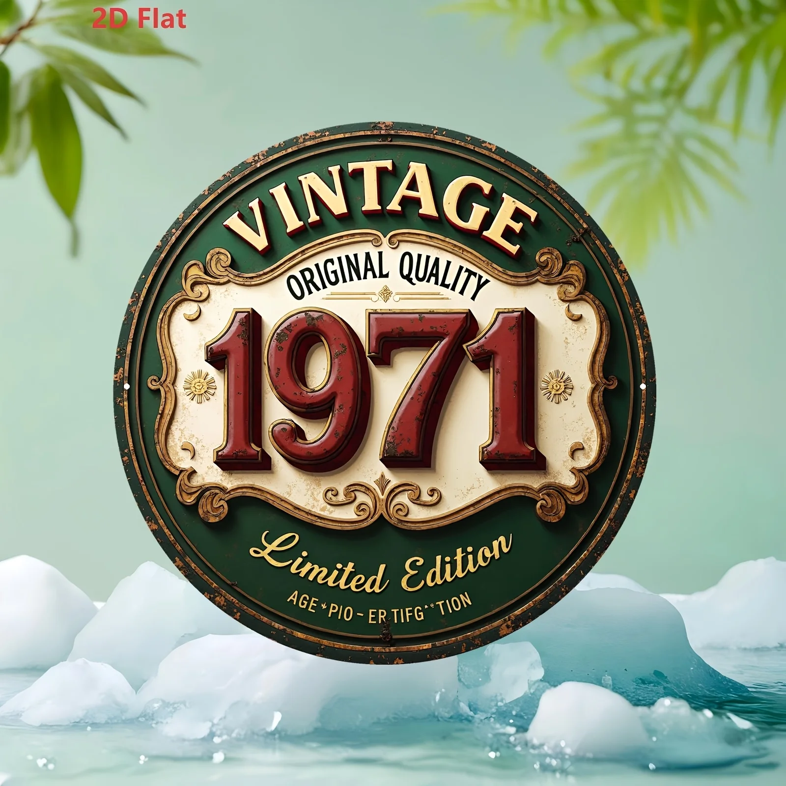 2D plat - 1 stuk vintage alumi - Home Decor Online recensie en prijs