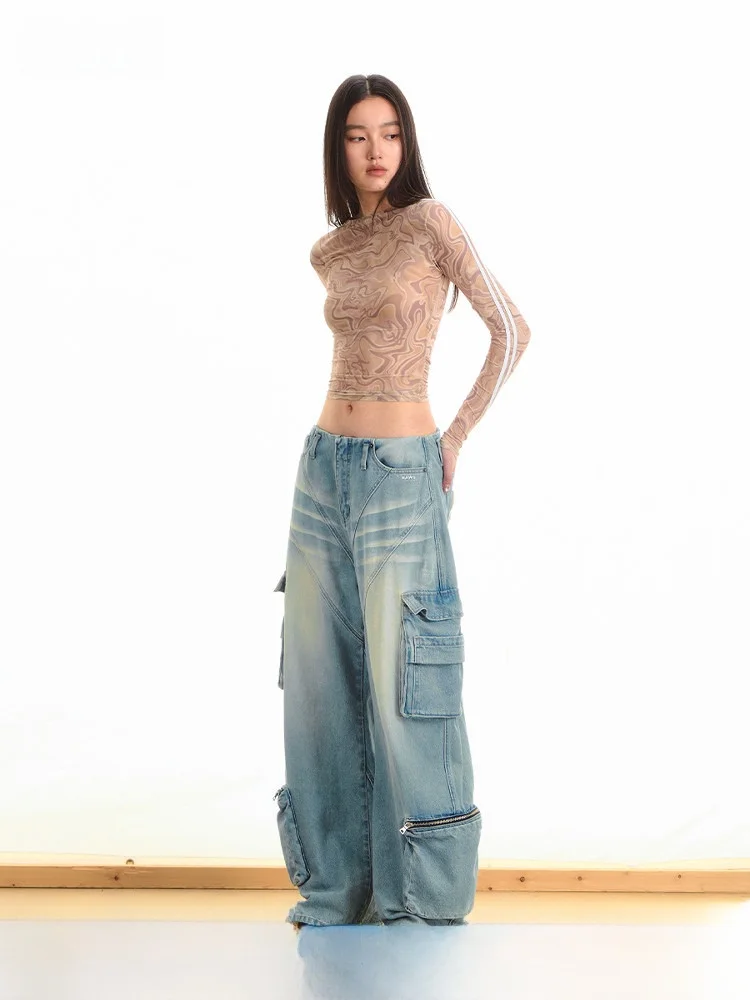 

NAWS Long Sve Me See-tough T-irt Thin Elastic Printed Slim Fit Women's Top Comfortable Breathable Cotton Tee