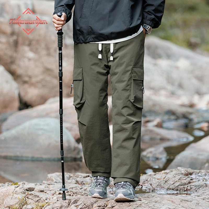 

Unisex Warm Over-Trousers Men's Casual Pants Workwear Overalls New National Standard 90% White Duck Down Three-Way Protectio