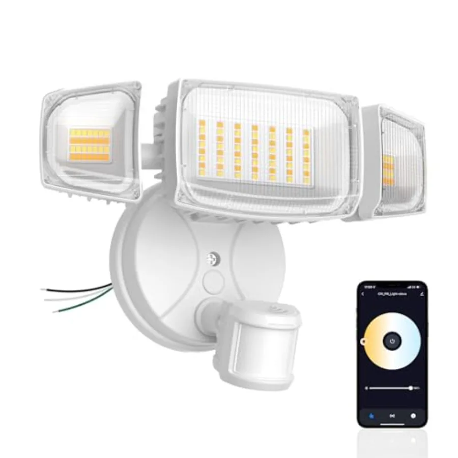 

65W WiFi Smart Flood Lights Outdoor Motion Sensor App and Voice Control Security Light with Timer 2700K-6500K IP65 Waterproof M