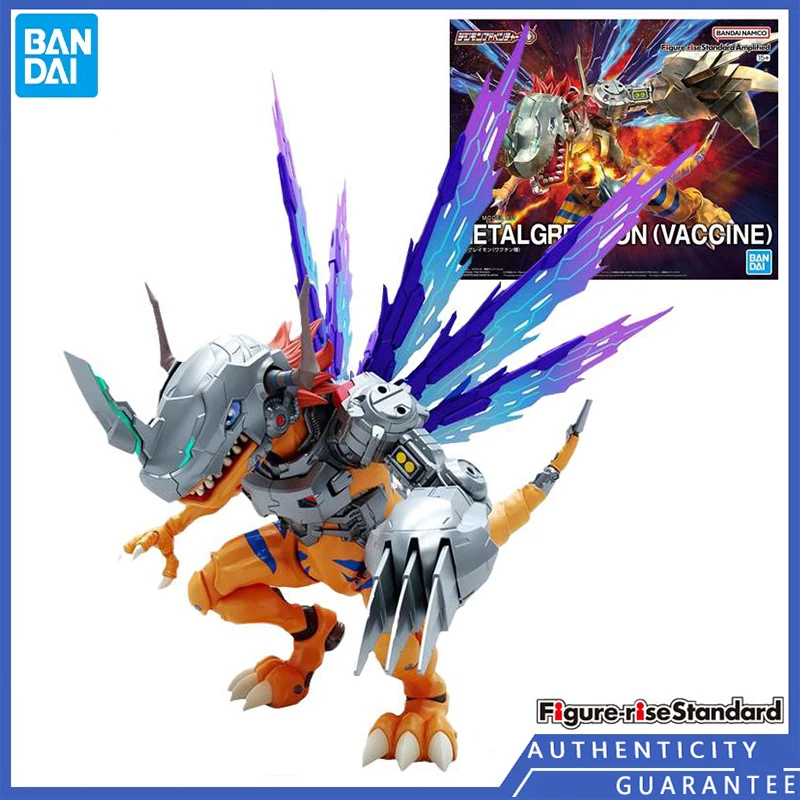 [In Stock] Bandai Figure-Rise FRS Digimon Adventure Metal Greymon Anime Cartoon Assembled Model Toys Holiday Festival Gifts