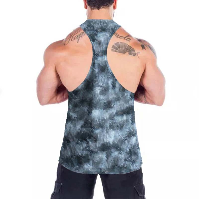 Camouflage Muscle Vest Y Back Bodybuilding Tank Top Men Summer Fitness Singlets Quick Dry Gym Clothing Workout Sleeveless Shirt