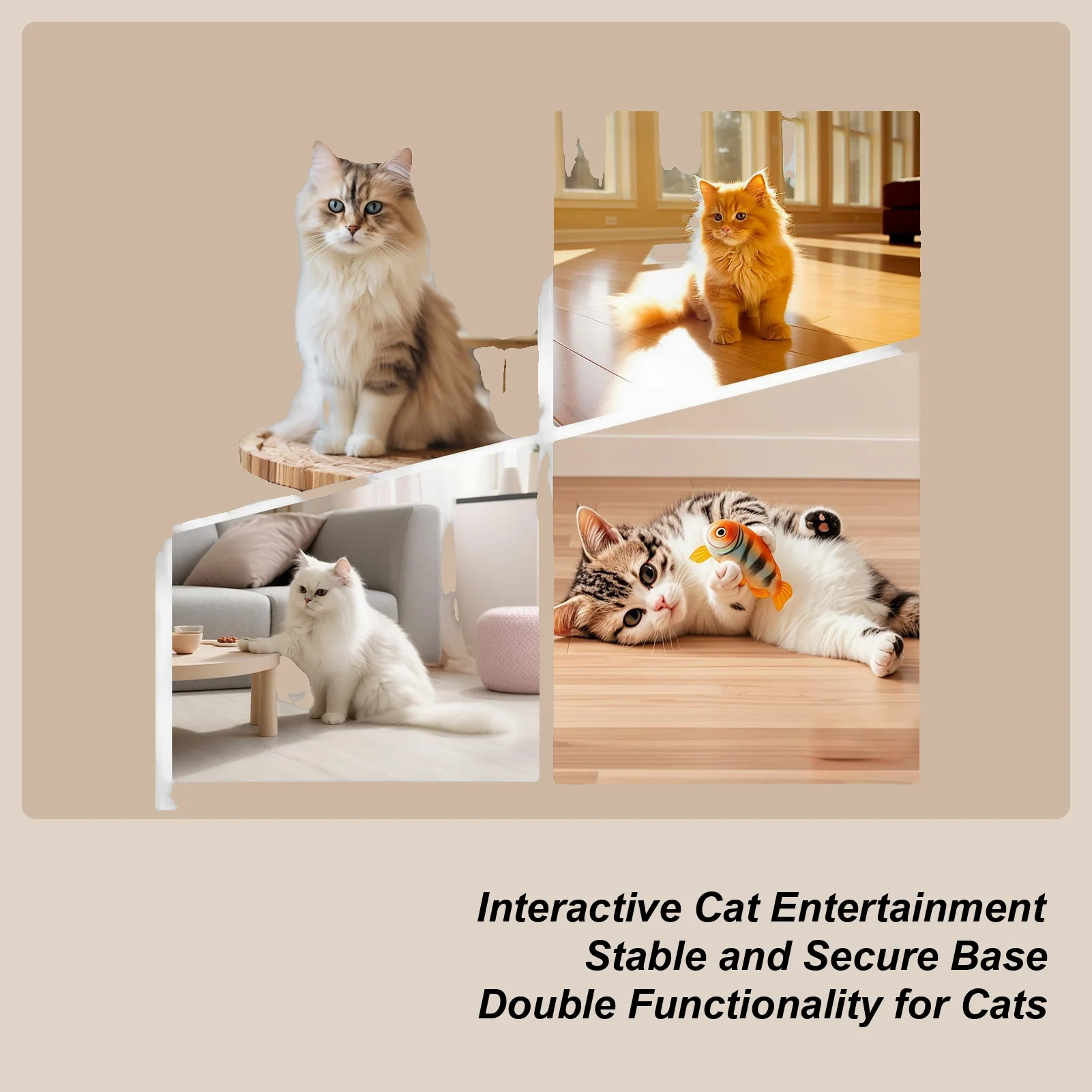 

Самозагрувающаяся щетка для ухода за кошачьей аркой с когтеточкой, износостойкие игрушки для котят, аксессуары для домашних животных для большого и среднего размера