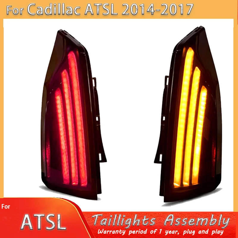 

LED Taillights For Cadillac ATS 14-17 Rear Light Assembly Modified Laser Lens LED Daytime Dynamic Running Lights Car Accessories