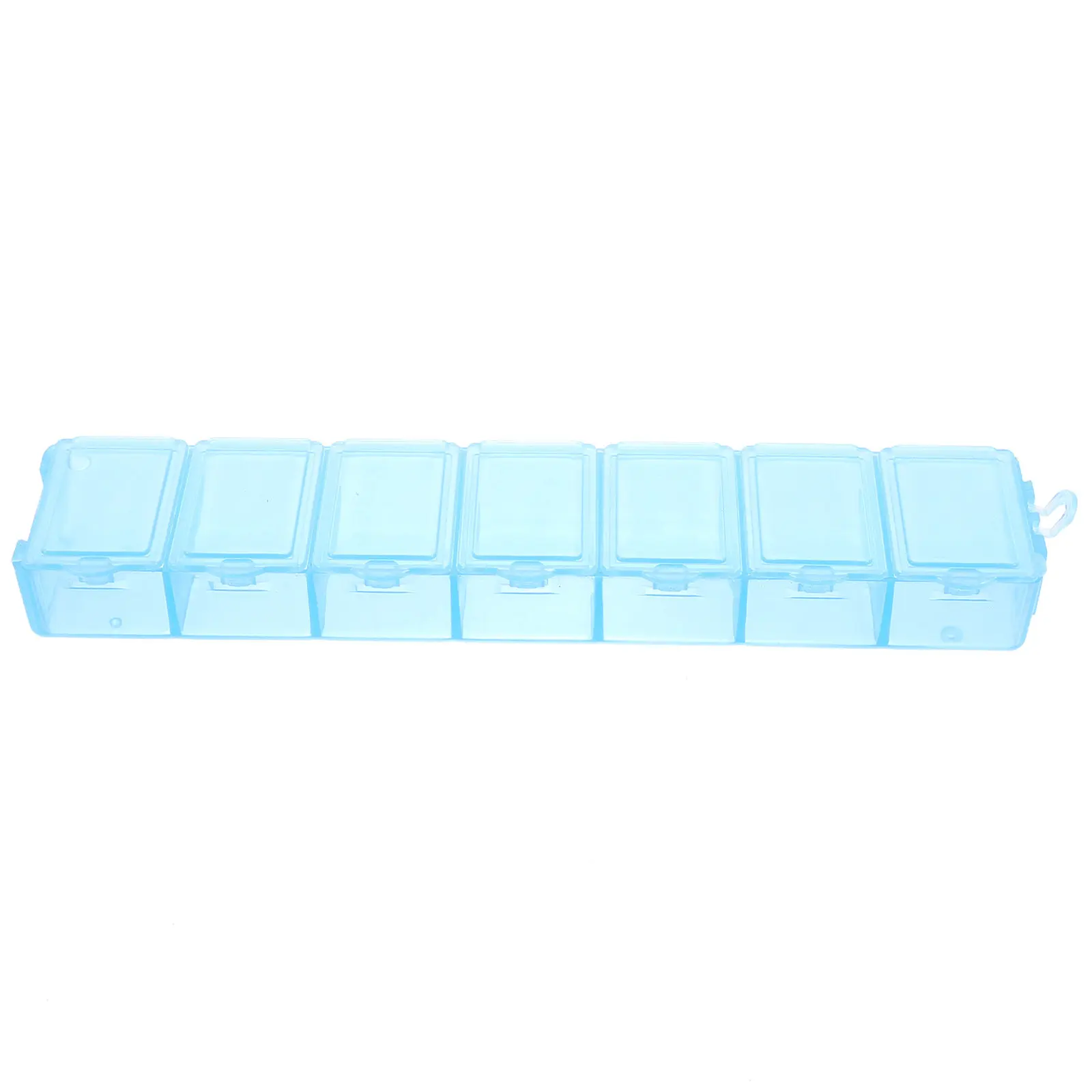 1Pcs 4-Section Pill Organizer Box Portable Medicine Storage Container for Daily Weekly Use Sturdy Odorless Plastic Pillbox