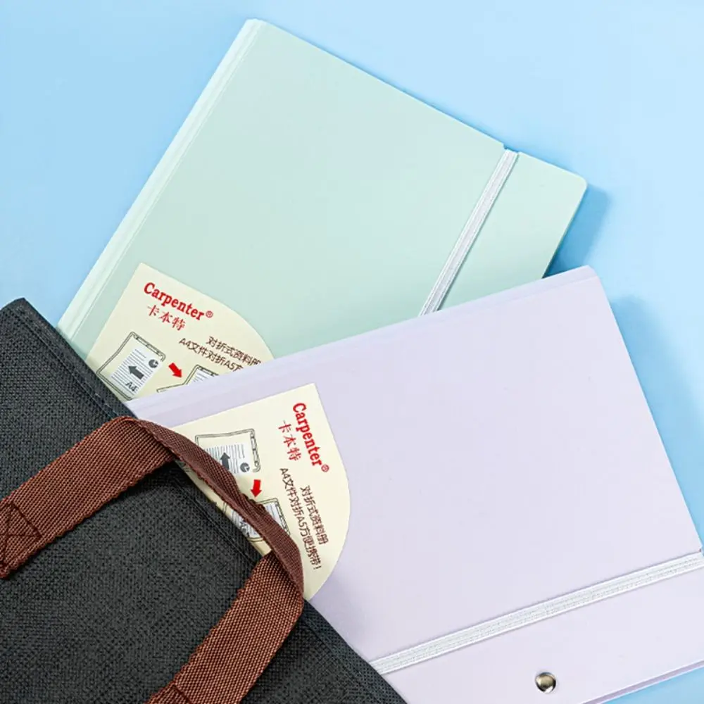 A5 To A4 File Folder With Insert Pages Loose leaf Storage Booklet Waterproof Foldable Exam Paper Storage Clip School Office